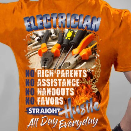 Hard Work & Determination Electrician T-Shirt