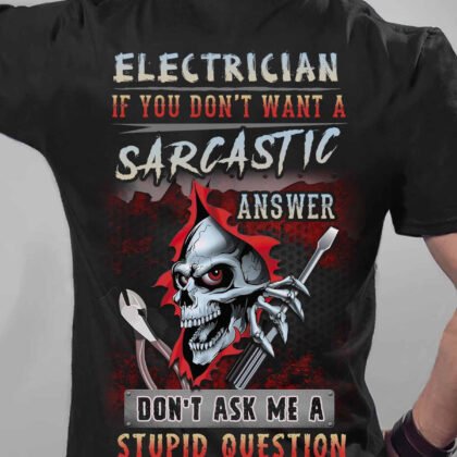 Sharp Wit Electrician T-Shirt