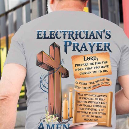 Cross & Candles Electrician T-Shirt