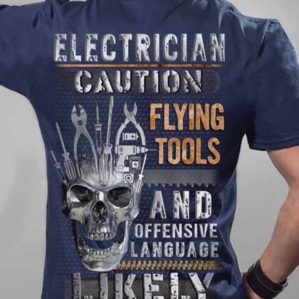 Electrician Caution T-Shirt