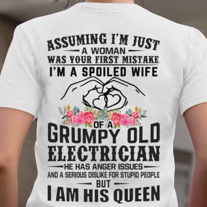 Funny & Empowering Electrician Wife T-Shirt