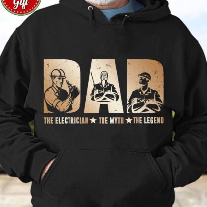 Dad: The Myth, The Legend Electrician Hoodie
