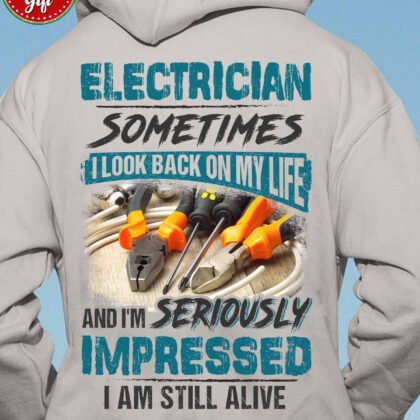 Impressive Humor Electrician Hoodie