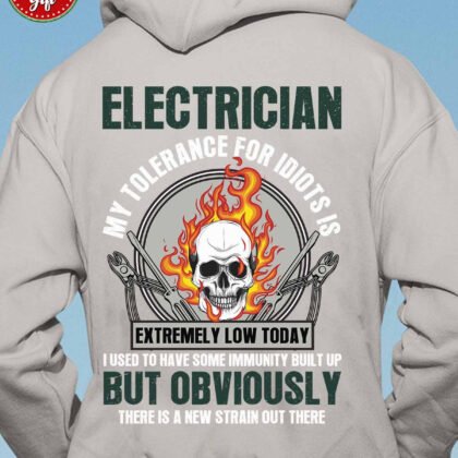 Grumpy Frustrations Electrician Hoodie