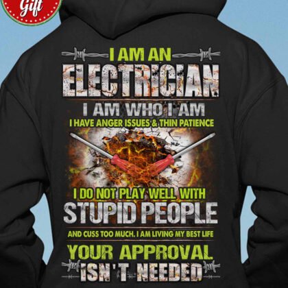 Patriot Spirit Electrician Hoodie