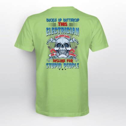 Green Graphic Electrician T-Shirt